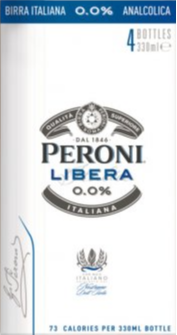 Peroni Libera 4pack met flesjes van 33cl